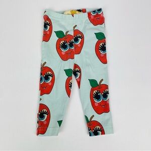 Hugo Loves Tiki Apple Print Leggings Size 3-6 Months